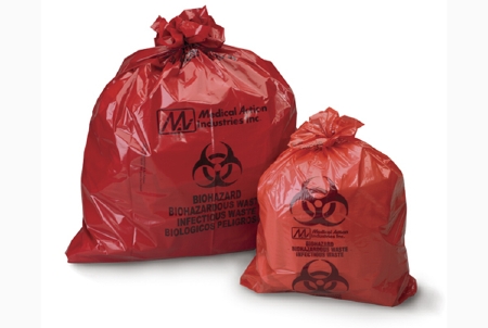 Bag Biohazard Infectious Waste 30 gal. Red Bag Polyethylene 30-1/2 X 41 Inch 1.2MIL by Medegen Medical Products LLC  ID 117M